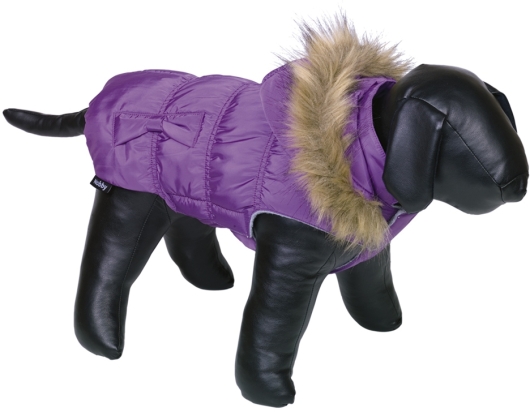 Nobby obleček pro psa DAIKI fialová s kožíškem 36cm
