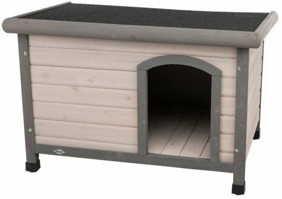 Natura bouda pro psa s rovnou střechou S-M 85 x 58 x 60 cm, šedá