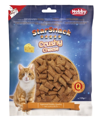 Nobby StarSnack Cat Crushy Cheese křupavé polštářky se sýrem 125g