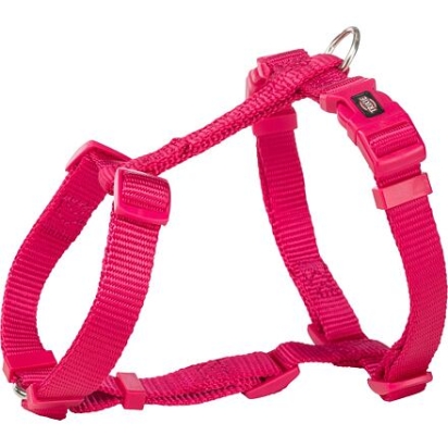 H-postroj PREMIUM, L: 60-87 cm/25 mm, fuchsia