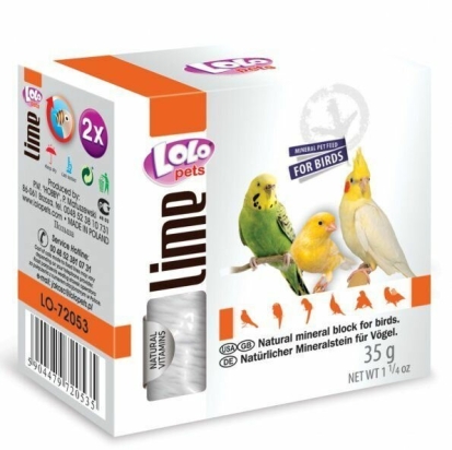 LOLOpets LIME přírodní minerální kámen pro ptáky 35 g