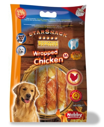 Nobby StarSnack Barbecue Wrapped Chicken Medium 13cm / 150g