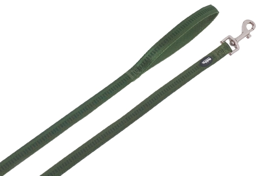 Nobby SOFT GRIP vodítko nylon S 120cm / 15mm vojenská zelená