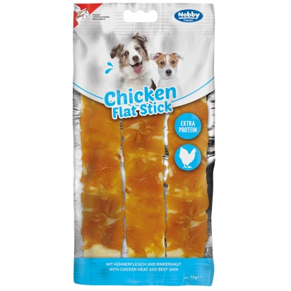 Nobby Classic Chicken Flat Stick kuřecí ploché tyčinky 70g