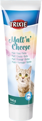 Malt'n'Cheese anti-hairball, se sladem,sýrem a biotinem 100g