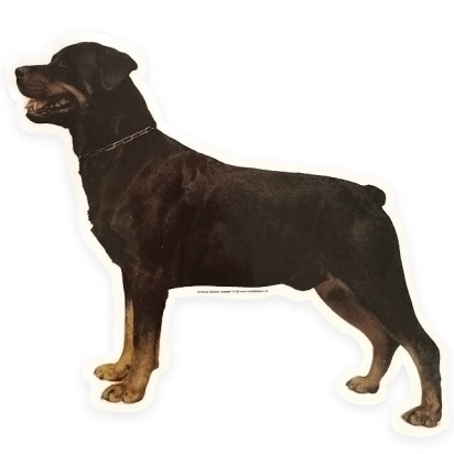 Samolepka hlava TRIXIE, Rottweiler tělo, kupírovaný - DOPRODEJ