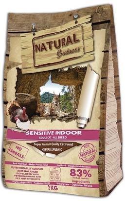 Natural Greatness Sensitive Indoor Cat Recipe/kuře,krůta/ 2kg