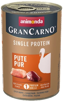 GRANCARNO Single Protein 400 g čisté krůtí, konzerva pro psy