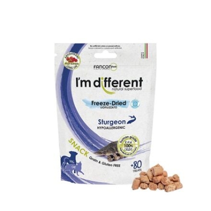 I´M DIFFERRENT SNACK jeseter - mrazem sušený pamlsek, 40 g