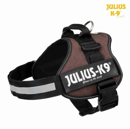 Julius-K9 silový postroj Minii/M 51-67 cm, kávová hnědá - DOPRODEJ