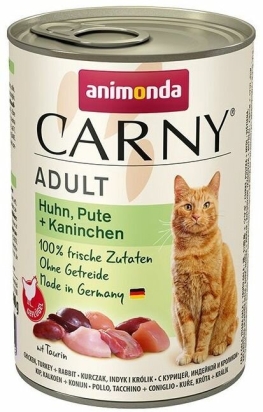 ANIMONDA konzerva CARNY Adult - kuře, krůta+králík 400g