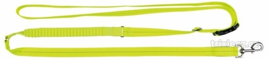 Svítící jogging vodítko USB S-XL 1,85-2,55m/25mm neon žlutá - DOPRODEJ (RP 2,10 Kč)