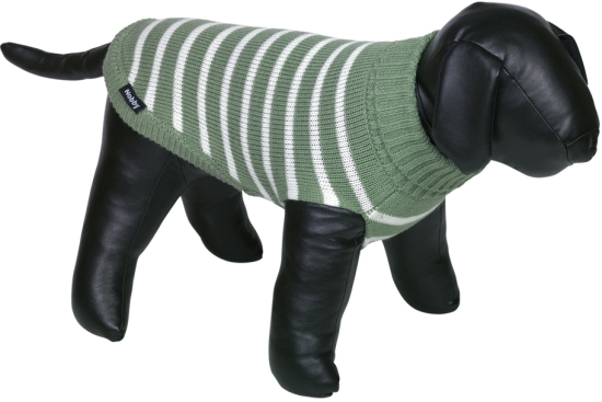 Nobby svetr pro psy PASMA pruhovaná zelená 40cm