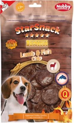 Nobby StarSnack BBQ Lamb, Fish Chip pamlsky 140g