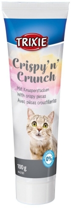 Crispy´n´crunch, pasta pro kočky s křupavými kousky, 100g