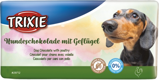 Čokoláda pro psy s drůbežím, 100g