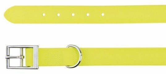 Easy Life obojek PVC M-L 43-51 cm/20 mm neon žlutý - DOPRODEJ