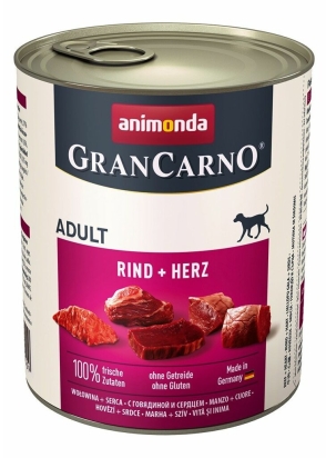 GRANCARNO Adult - hovězí, srdce 800g