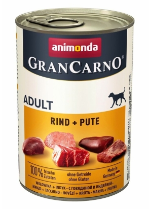 GRANCARNO Adult - hovězí,  krůta 400g