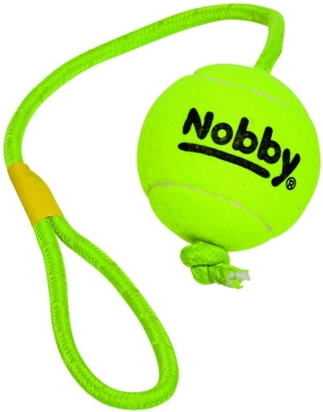 Nobby hračka tenisový míček XL 9cm s lanem 70cm