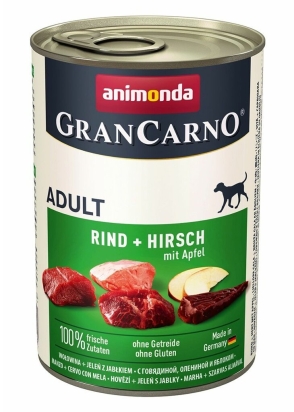 GRANCARNO Adult - jelení maso + jablka 400g