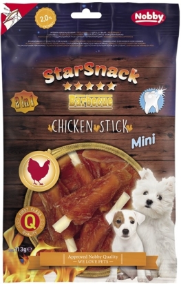 Nobby StarSnack BBQ Chicken Stick Mini kostičky s kuřecím masem 113g