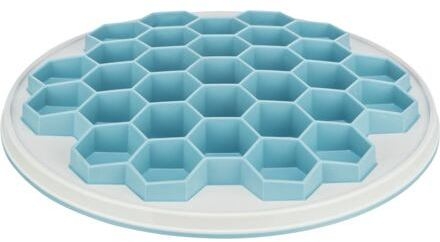 HIVE, talíř k pomalému krmení, ø 30 cm, plast/TRP/TPE, šedá/modrá