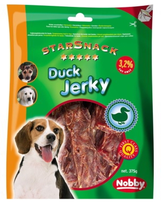 Nobby StarSnack Duck Jerkey sušené kachní svalovina 375g