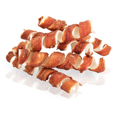 KIDDOG BUFFET SPRING kachní maso na buvolí kůži 16 cm/ 40-45 g [25ks]