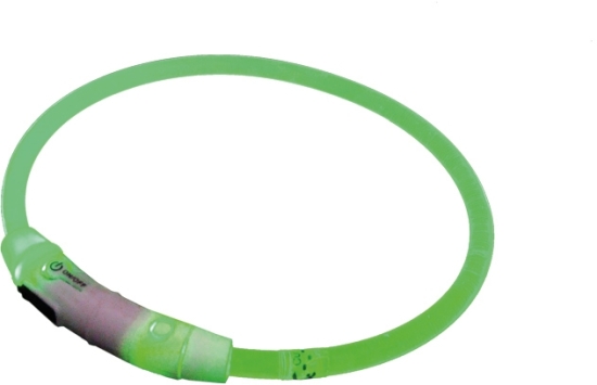 Nobby Starlight svítící obojek ABS plast zelená 45cm