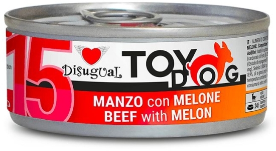 Disugual TOYDOG 15 Single Protein konzerva hovězí s melounem 85g