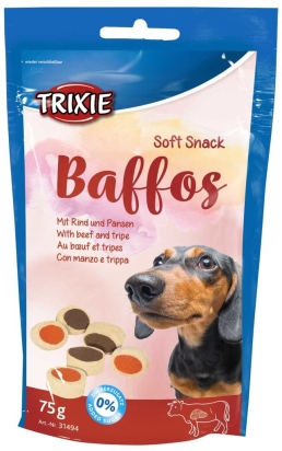 Soft Snack BAFFOS - mini kolečka hovězí, dršťky 75 g