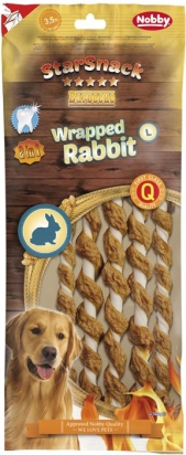 Nobby StarSnack BBQ Wrapped Rabbit L pamlsky 25cm 5ks 144g