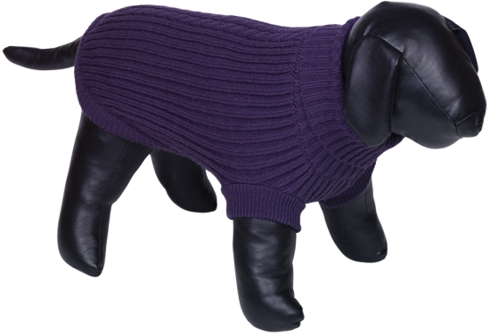 Nobby pletený svetr pro psy ISA nohavičky fialová 36cm
