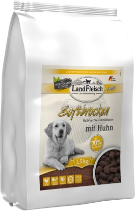 Landfleisch Dog Softbrocken Adult kuřecí 1,5 kg