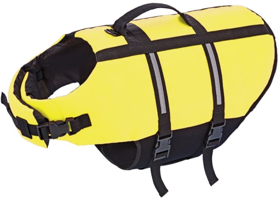 Nobby Elen záchranná plovací vesta pro psa neon žlutá M-35cm