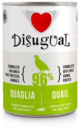 Disugual Dog Single Protein Křepelka konzerva 400g