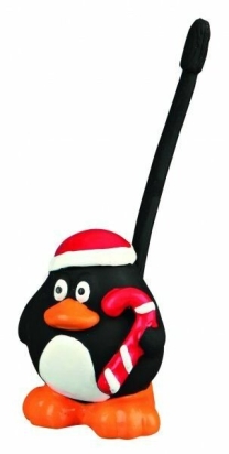 Vánoční hračka latexový míč tučnák,medvěd,sob,Santa 18 cm