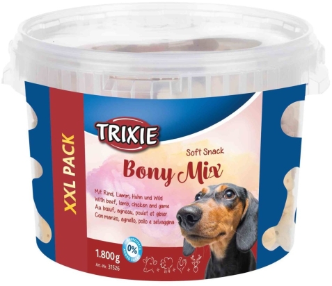 Soft Snack Bony MIX XXL- hovězí, jehněčí, kuře, zvěřina 1800 g