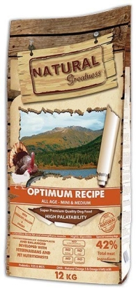 Natural Greatness Optimum Recipe Mini,Medium/krůta,kuře/12kg