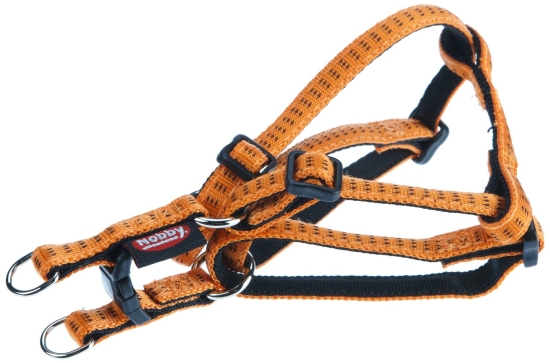 Nobby SOFT GRIP postroj nylon XS-S 30-40cm / 10mm oranžová