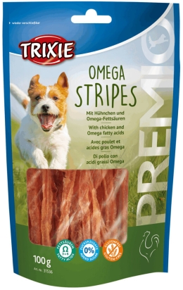 Premio OMEGA STRIPES Light - kuřecí maso 100g