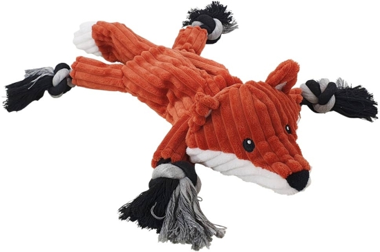Nobby plyšová hračka pro psy Liška s lanem 38 cm