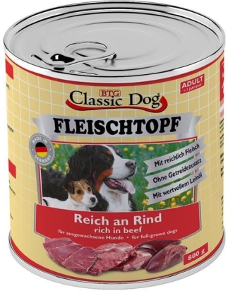 Classic Dog Fleischtopf Adult hovězí 800g