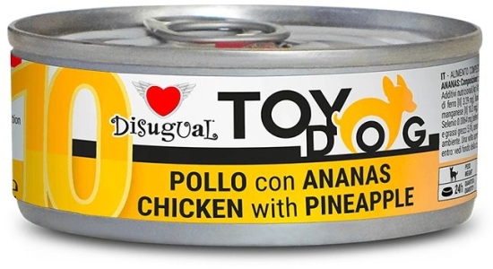 Disugual TOYDOG 10 Single Protein konzerva kuře s ananasem 85g