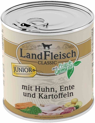 Landfleisch Dog Classic Junior kuře, kachna, brambory 800g