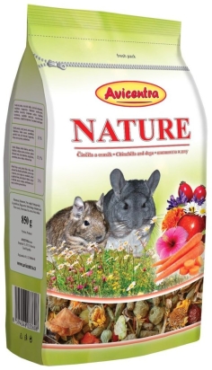 AVICENTRA NATURE PREMIUM činčila + osmák 850 g