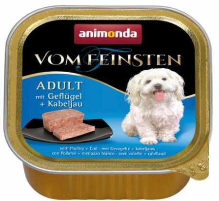 ANIMONDA paštika ADULT - kuřecí +treska obecná pro psy 150g