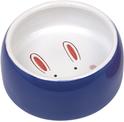 Nobby Happy Rabbit keramická miska pro hlodavce modrá 12 x 4,5 cm