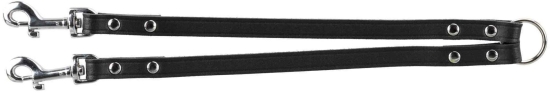 Kožená rozdvojka M-L 35 cm/18 mm černá